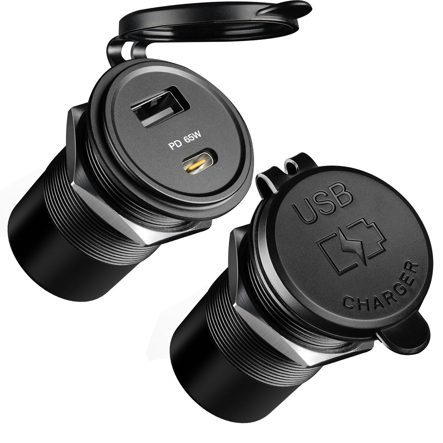 83W 12V USB Socket Outlet, PD3.0 65W+QC3.0 18W