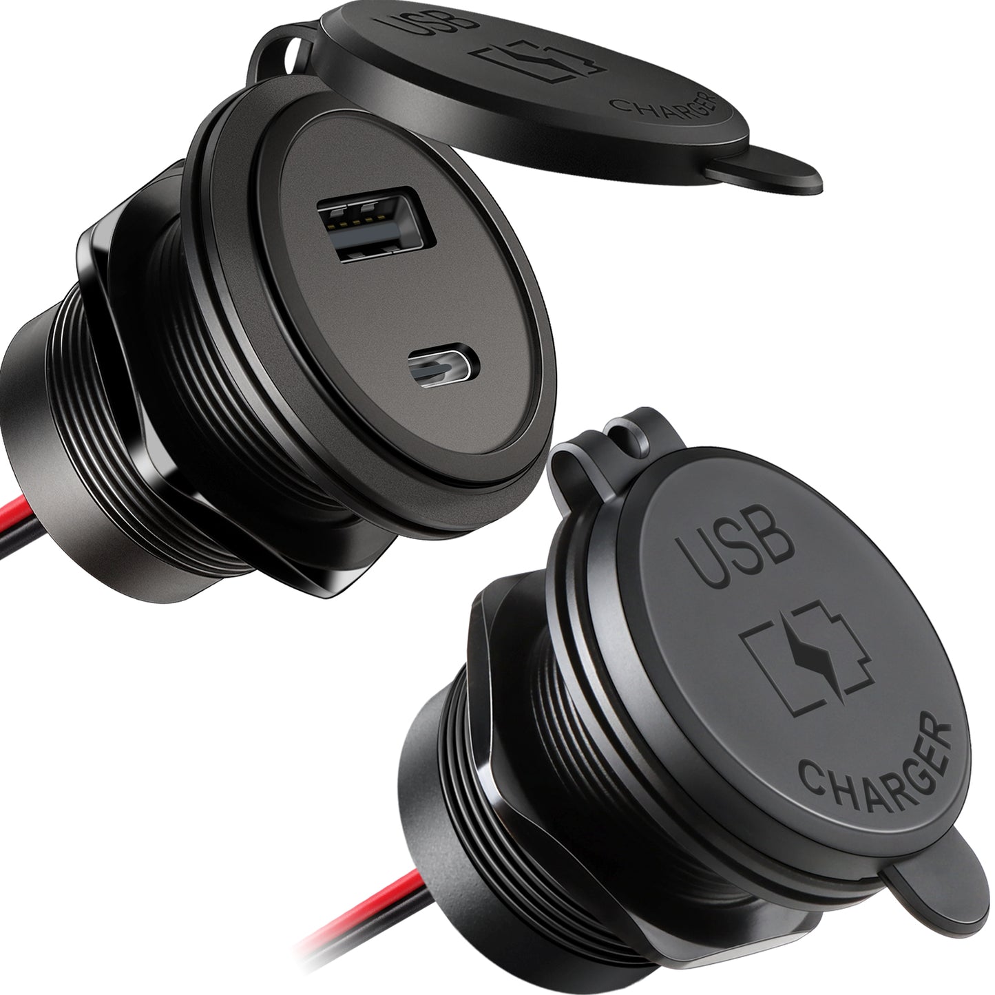 48W 12V USB Socket Outlet, PD3.0 30W+QC3.0 18W