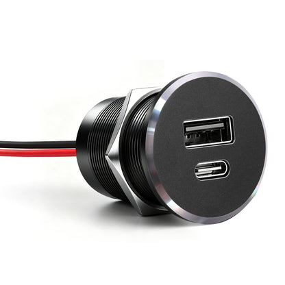 48W 12V USB Socket Outlet, PD3.0 30W+QC3.0 18W