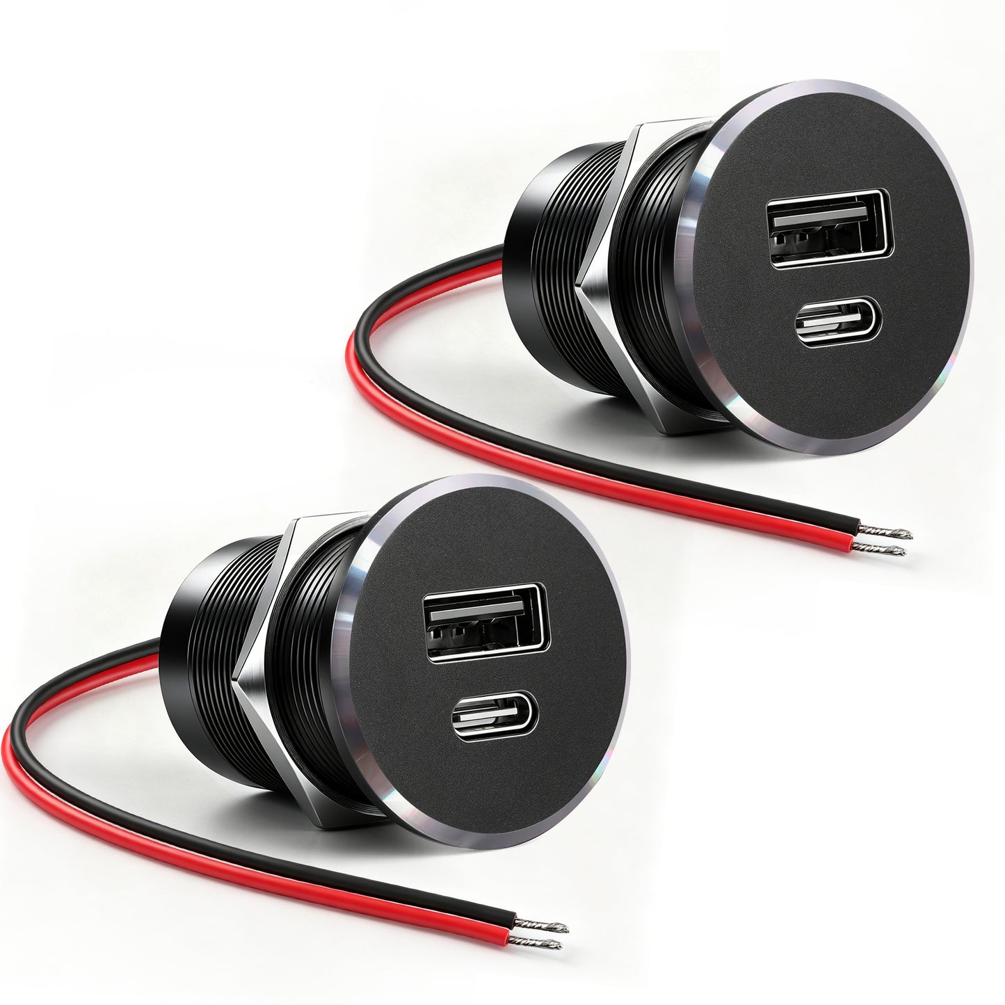 48W 12V USB Socket Outlet, PD3.0 30W+QC3.0 18W