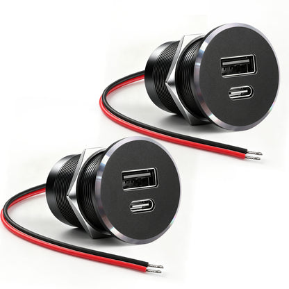 48W 12V USB Socket Outlet, PD3.0 30W+QC3.0 18W