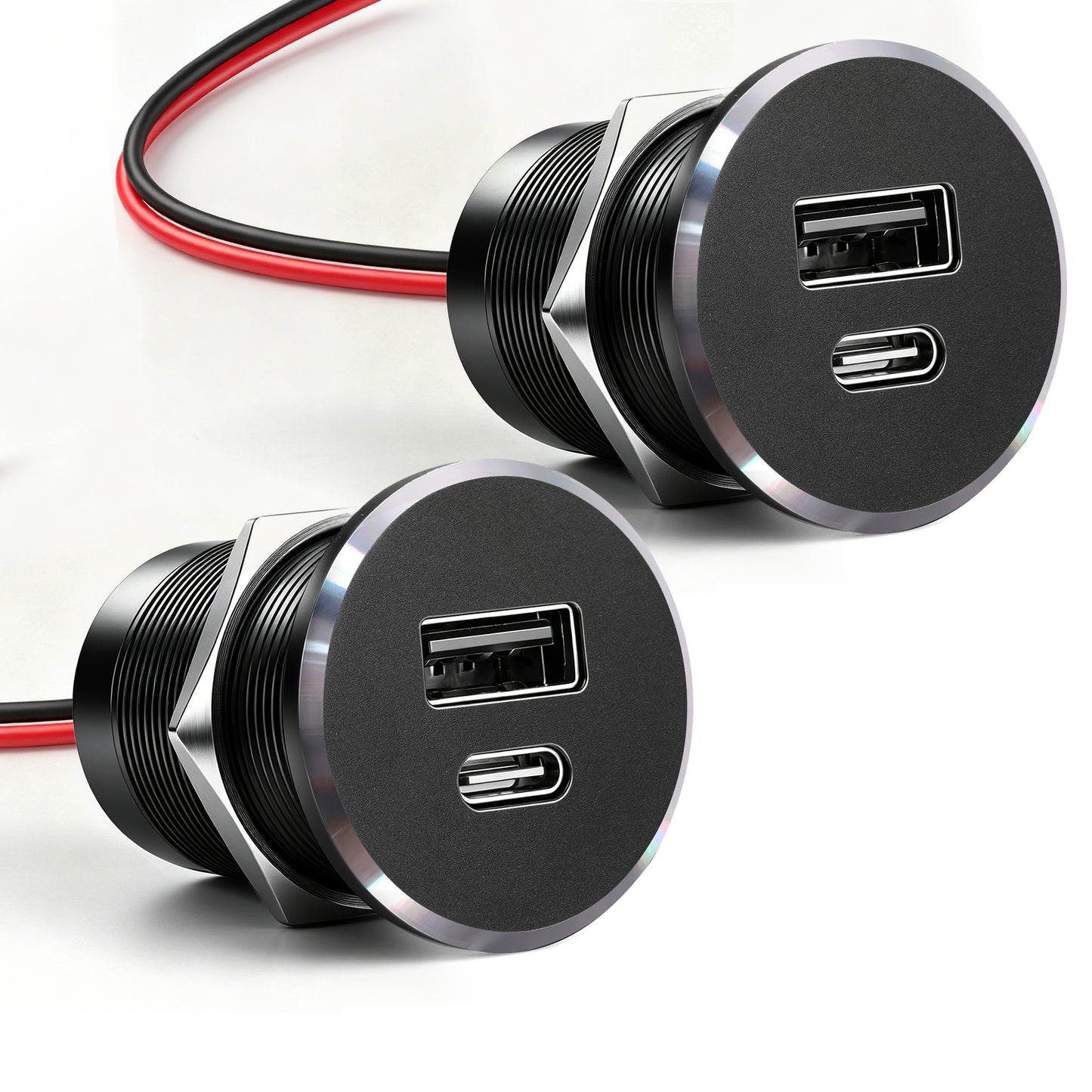 48W 12V USB Socket Outlet, PD3.0 30W+QC3.0 18W