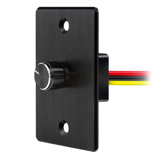 12V Dimmer Switch, 6A RV Light High-side PWM Dimmer, Perfect for Caravan Van Boat Truck Cars Strip Light and 12V LED Light Fixture, Rotary Dimming