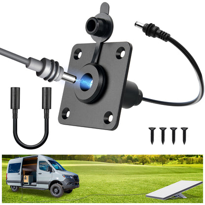 for Starlink Mini DC Female Power Socket, Aluminum Wall Pass Through Kit