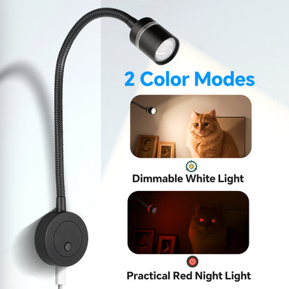 RV 12V LED Reading Light 4000K / Red Nightlight Built-in 20W Type-C Charger
