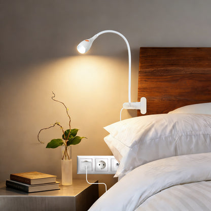 Reading Light for Clip on Lamp 3000K/Amber Light with USB-C Adapter White