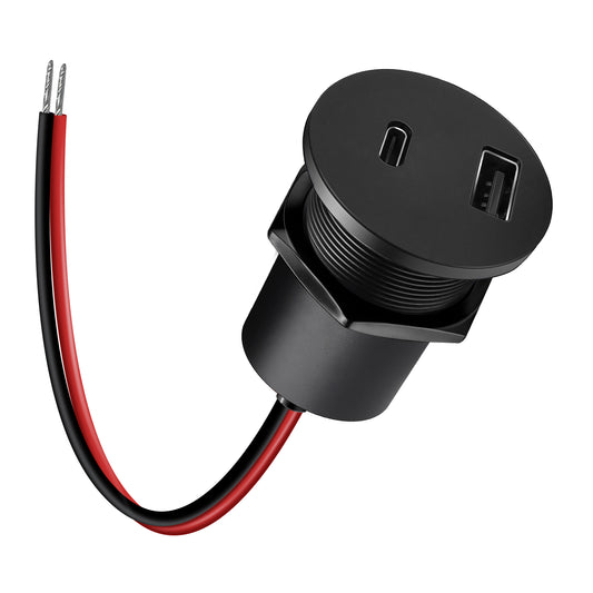 48W 12V USB Socket Outlet, PD3.0 30W+QC3.0 18W