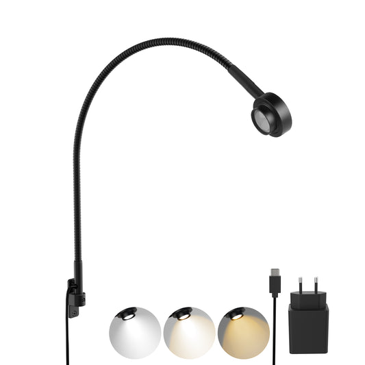 Bedside LED Reading Light, 2700K/4000K/6000K/Amber