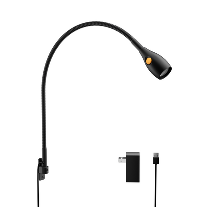 Minimalist Wall Mounted Bedside Reading Light, CRI 98+ 4000K LED, Powered by USB