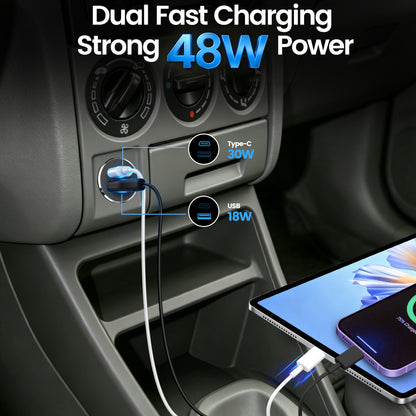 48W 12V USB Socket Outlet, PD3.0 30W+QC3.0 18W