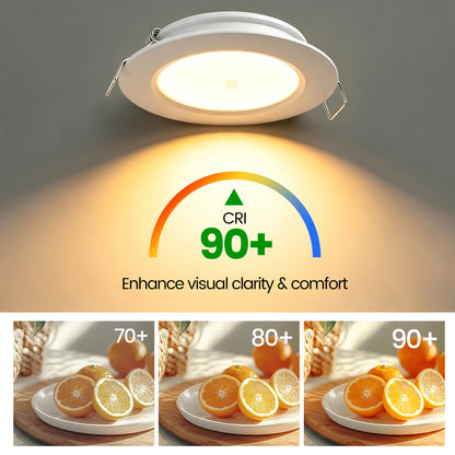 12V LED Lights, Recessed Ceiling Light 76mm 3CCT 3000K/4000K/6000K