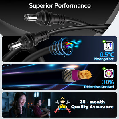for Starlink Mini Power Cable, 3M/9.8FT DC Power Cable for Waterproof 16AWG Copper Wire