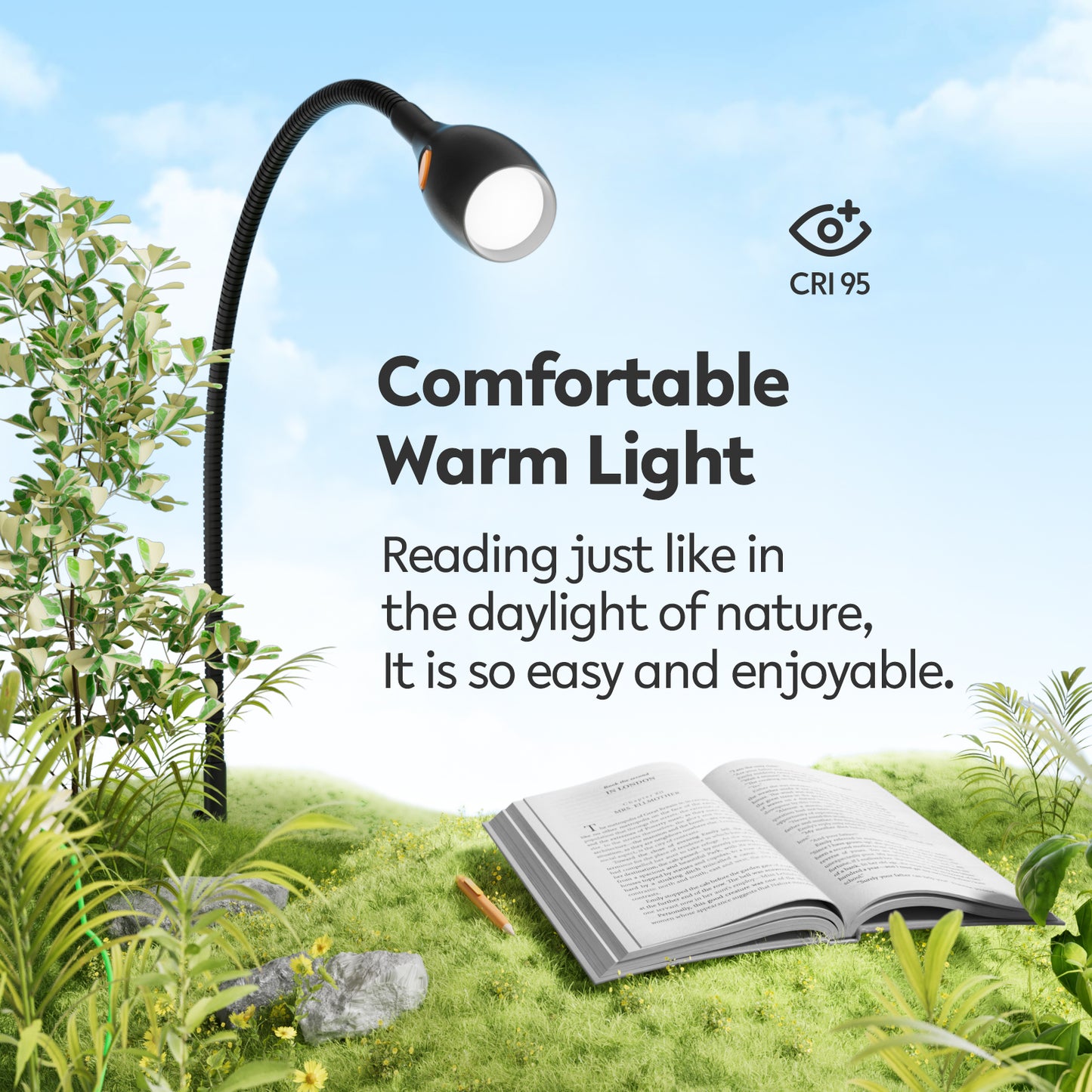 Wall Mounted Minimalist Bedside Reading Light Powered by Type-C Adapter