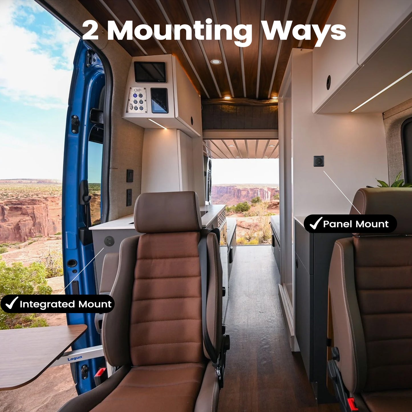 42W 12V USB Socket Outlet, USB C +USB A with Black Faceplate