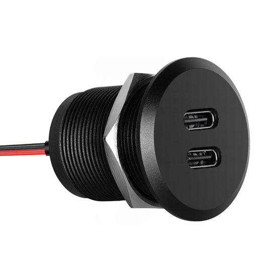 12V USB Outlet USB C Charger, 24W Output