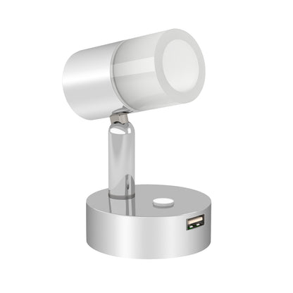 12V LED Reading Light, RV wivel Wall Lamp Built-in USB Charger