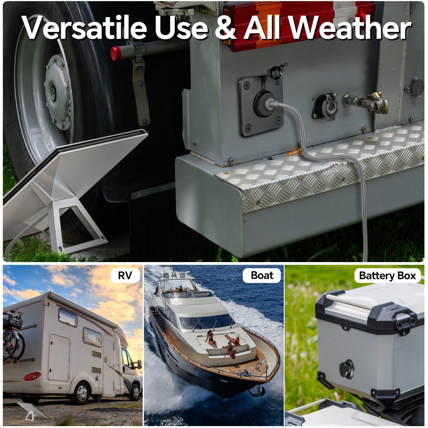 Waterproof Wall Socket Passthrough for Starlink Mini, Aluminum DC 5.5 x 2.1