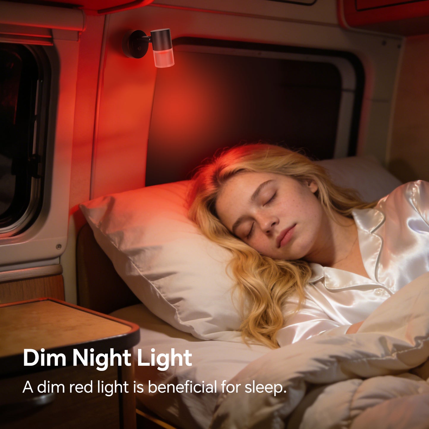 12V Reading Light RV 3200K/Red Night Light Built-in USB-A 18W & USB C 20W Charger