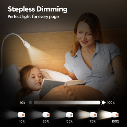 Wall Mounted Minimalist Bedside Reading Light Powered by Type-C Adapter Wjite