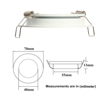 12V LED Puck Light RV Boat Led Recessed Ceiling Light 4 Pieces - Super Slim Full Aluminum